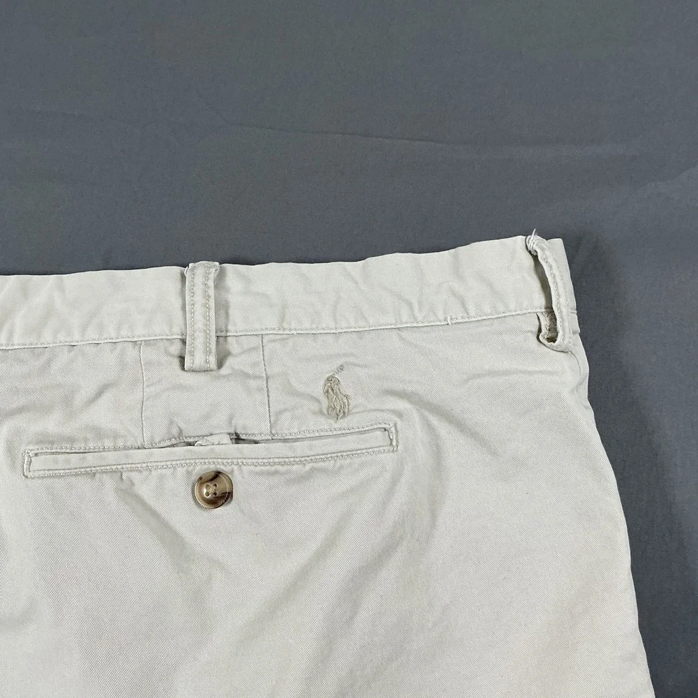 Polo Ralph Lauren Mens 48 Big Khaki Tan Stretch Classic Chino Shorts 9.5 Inseam